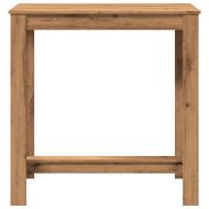 Бар маса, дъб артизан, 102x50x103,5 см, инженерно дърво
