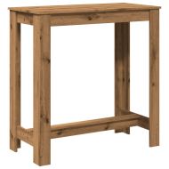 Бар маса, дъб артизан, 102x50x103,5 см, инженерно дърво