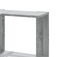 Ъглова етажерка 3 нива сив сонома 50x50x102 см инженерно дърво