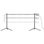 Автоматичен шиш за чеверме с мотор, инокс, 150x46,5x82,5 см
