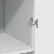 Висок шкаф, бял, 70x42,5x185 см, инженерно дърво