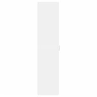 Висок шкаф, бял, 45x42,5x185 см, инженерно дърво