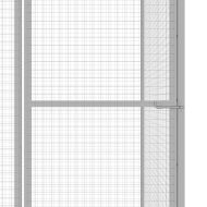 Клетка за котки 4,5x1,5x1,5 м поцинкована стомана
