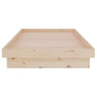 Рамка за легло, дърво масив, 90x190 см, Single