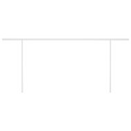 Автоматично прибиращ се сенник с прътове, 5x3 м, синьо и бяло