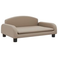 Детски диван капучино 70x45x30 см изкуствена кожа