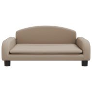 Детски диван капучино 70x45x30 см изкуствена кожа