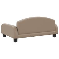 Детски диван капучино 70x45x30 см изкуствена кожа