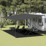 Килим за палатка, 400x700 см, черен, HDPE