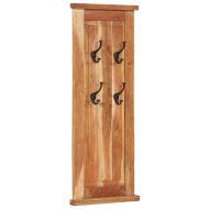 Закачалки за дрехи, 2 бр, акациево дърво масив, 38x100 см