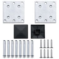 Градинска ограда, WPC, 699x106 см, сива