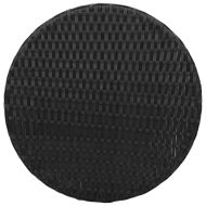 Бистро комплект с възглавници 3 части черен полиратан