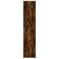 Висок шкаф, опушен дъб, 40x42,5x185 см, инженерно дърво