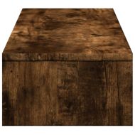 Стойка за монитор с чекмеджета, опушен дъб, 100x27x15 см