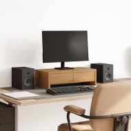 Стойка за монитор с чекмеджета 50x27x15 см инженерно дърво