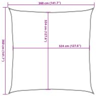 Платно-сенник, 160 г/м², тъмнозелено, 3,6x3,6 м, HDPE