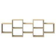 Стенен рафт, дъб сонома, 129x18x42 см, инженерно дърво