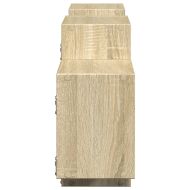 Стенен рафт, дъб сонома, 129x18x42 см, инженерно дърво