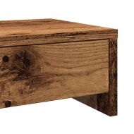 Стойка за монитор с чекмеджета, старо дърво, 105x23x15,5 см