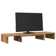 Стойка за монитор, дъб артизан, 80x24x10,5 см, инженерно дърво