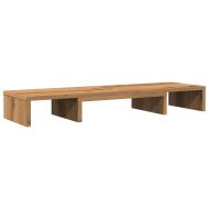 Стойка за монитор, дъб артизан, 80x24x10,5 см, инженерно дърво