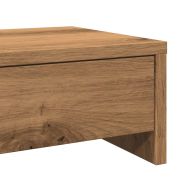 Стойка за монитор с чекмеджета, дъб артизан, 100x27x15 см