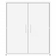 Сайдборди, 2 бр, бели, 60x31x70 см, инженерно дърво