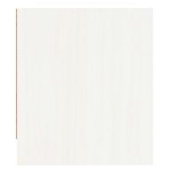 Нощно шкафче, бяло, 40x31x35,5 см, борово дърво масив