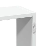 Стенен рафт, бял, 159x18x66 см, инженерно дърво