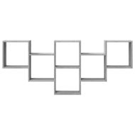 Стенен рафт, сив сонома, 159x18x66 см, инженерно дърво