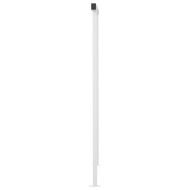 Ръчно прибиращ се сенник с LED, 4x3,5 м, жълто и бяло