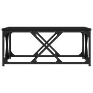 Кафе маса, черна, 70x70x30 см, инженерно дърво