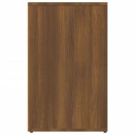 Шкаф за гримиране, Кафяв дъб, 80x40x65 см, инженерно дърво