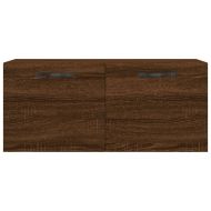Стенен шкаф, кафяв дъб, 80x36,5x35 см, инженерно дърво