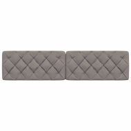 Мека табла за легло, таупе, 200 см, плат