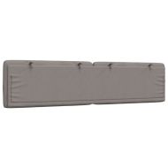 Мека табла за легло, таупе, 200 см, плат