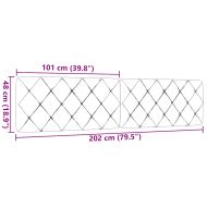 Мека табла за легло, таупе, 200 см, плат