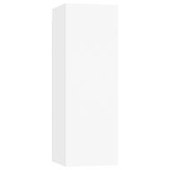 Комплект ТВ шкафове от 3 части, бял, инженерно дърво