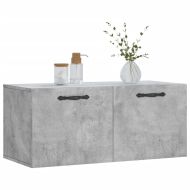 Стенен шкаф, бетонно сив, 80x36,5x35 см, инженерно дърво