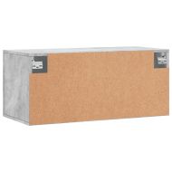 Стенен шкаф, бетонно сив, 80x36,5x35 см, инженерно дърво