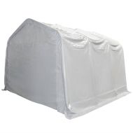 Палатка за съхранение PVC 550 г/м² 4x6 м бяла