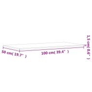 Стенни рафтове 4 бр сив сонома 100x50x1,5 см инженерно дърво