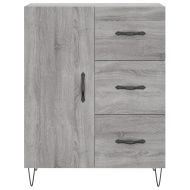 Сайдборд, сив сонома, 69,5x34x90 см, инженерно дърво