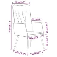 Wingback стол, черен, естествена кожа