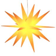 Коледна лампа с LED, сгъваема, жълта, 100 см