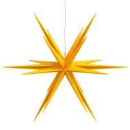 Коледна лампа с LED, сгъваема, жълта, 100 см