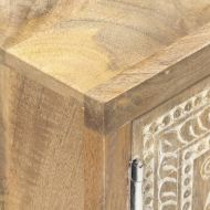 Маса за кафе, 90x50x35 cм, мангово дърво масив