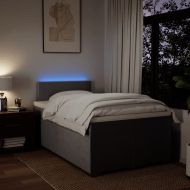 Боксспринг легло с матрак, таупе, 120x200 см, плат