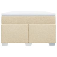 Боксспринг легло с матрак, кремаво, 120x200 см, плат