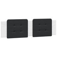 Легло с матрак Zadar, бяло и черно, 180x200 см, изкуствена кожа